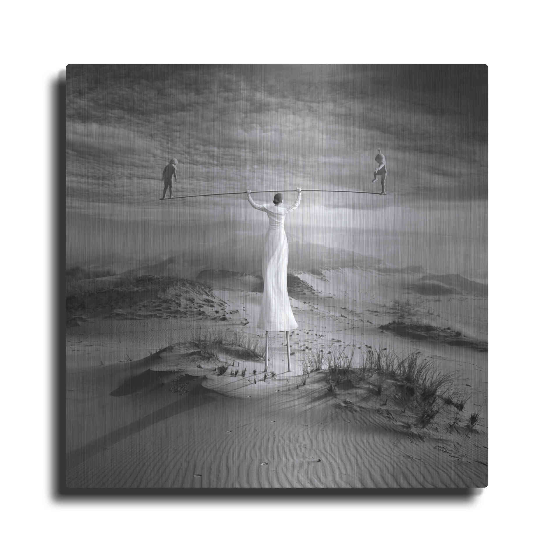 Luxe Metal Art 'Twins' by Dariusz Klimczak, Metal Wall Art