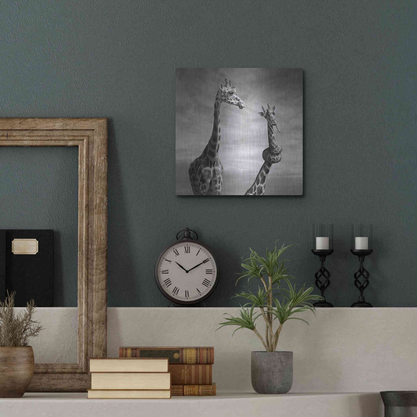 Luxe Metal Art 'Twisted Sister' by Dariusz Klimczak, Metal Wall Art,12x12