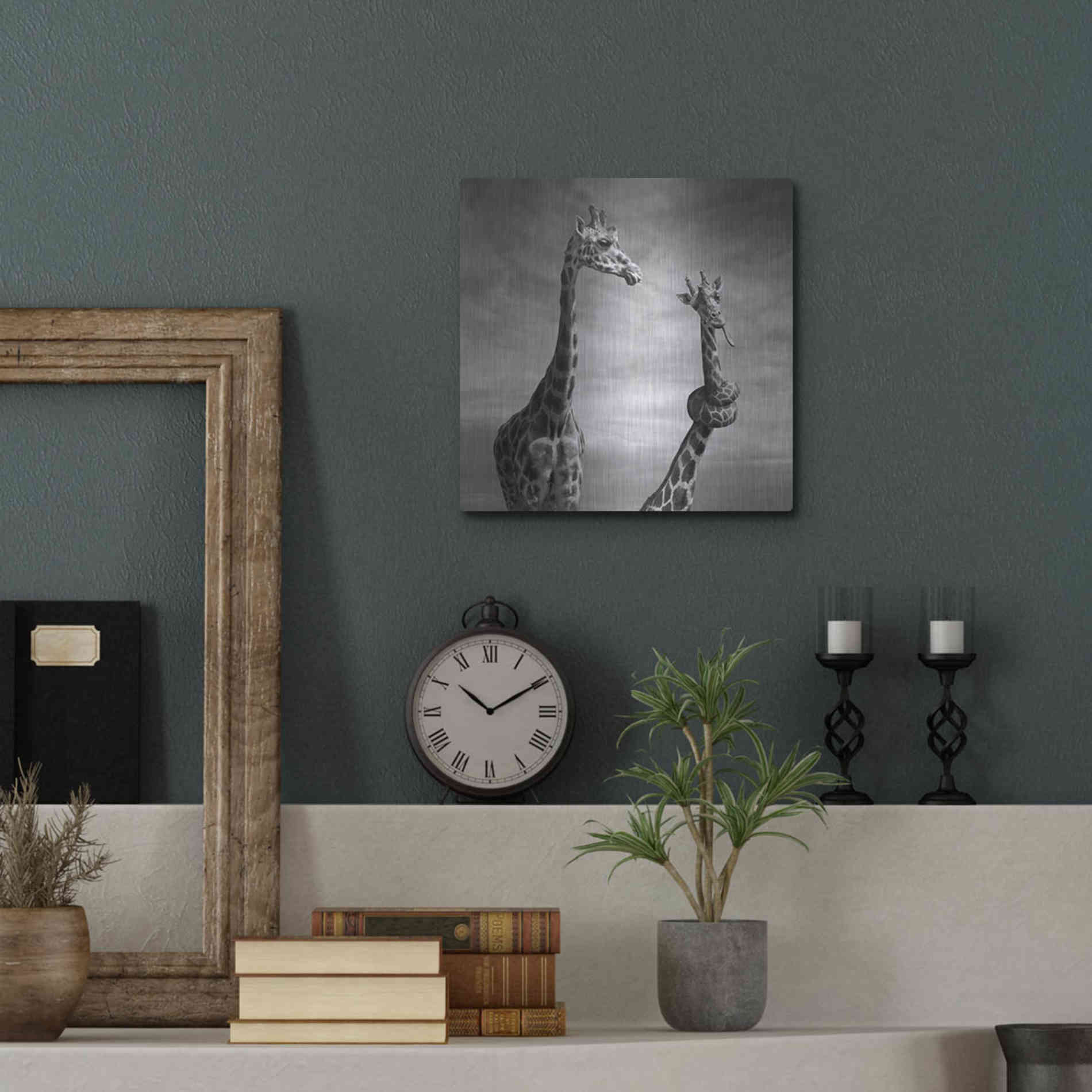 Luxe Metal Art 'Twisted Sister' by Dariusz Klimczak, Metal Wall Art,12x12