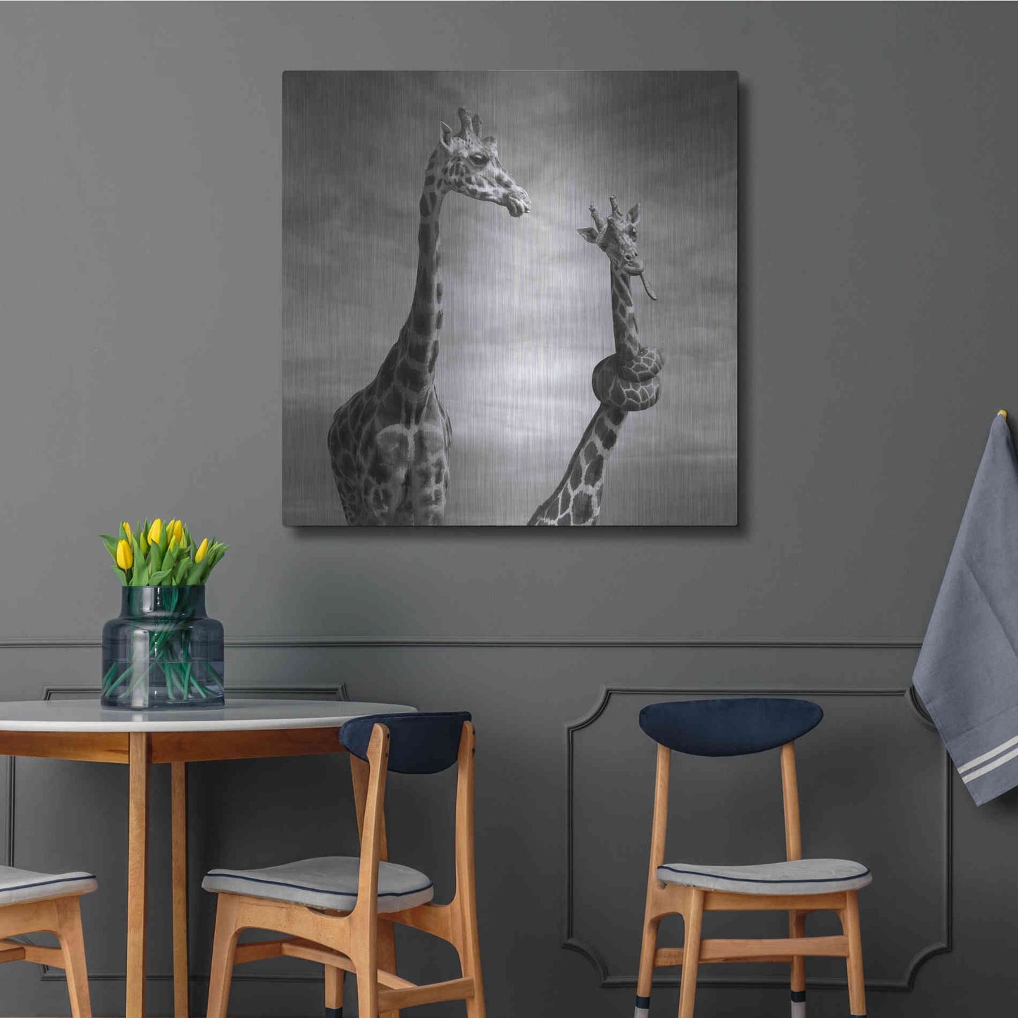 Luxe Metal Art 'Twisted Sister' by Dariusz Klimczak, Metal Wall Art,36x36