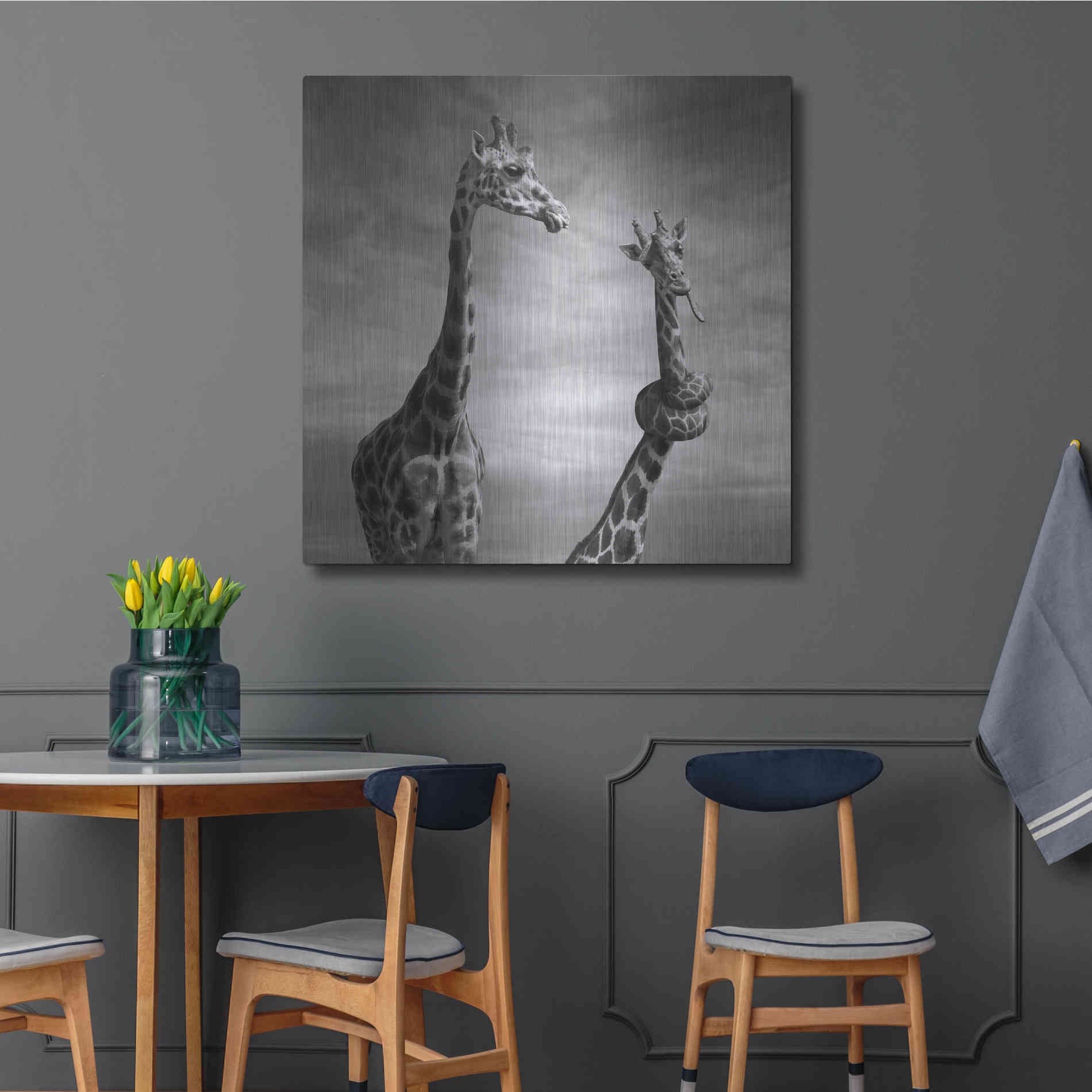 Luxe Metal Art 'Twisted Sister' by Dariusz Klimczak, Metal Wall Art,36x36