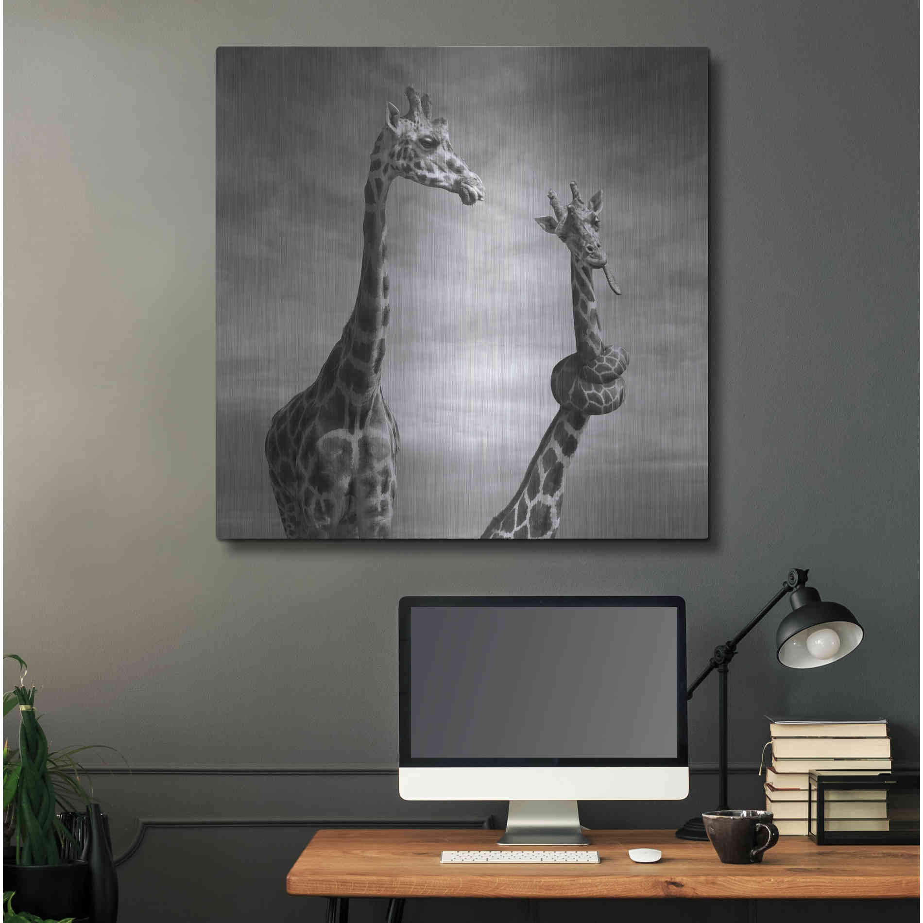 Luxe Metal Art 'Twisted Sister' by Dariusz Klimczak, Metal Wall Art,36x36