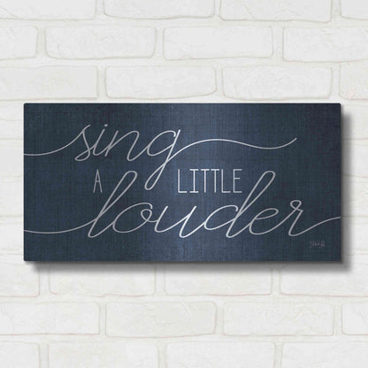 Luxe Metal Art 'Sing a Little Louder' by Marla Rae, Metal Wall Art,24x12
