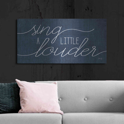 Luxe Metal Art 'Sing a Little Louder' by Marla Rae, Metal Wall Art,48x24