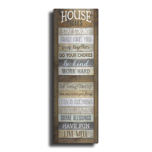 Luxe Metal Art 'House Rules' by Marla Rae, Metal Wall Art