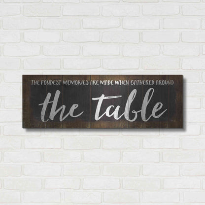 Luxe Metal Art 'The Table' by Marla Rae, Metal Wall Art,36x12