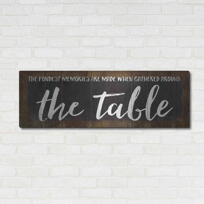 Luxe Metal Art 'The Table' by Marla Rae, Metal Wall Art,48x16