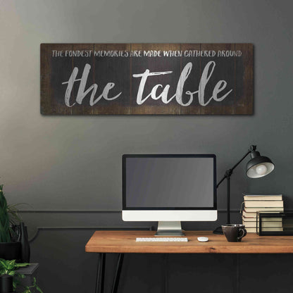Luxe Metal Art 'The Table' by Marla Rae, Metal Wall Art,48x16