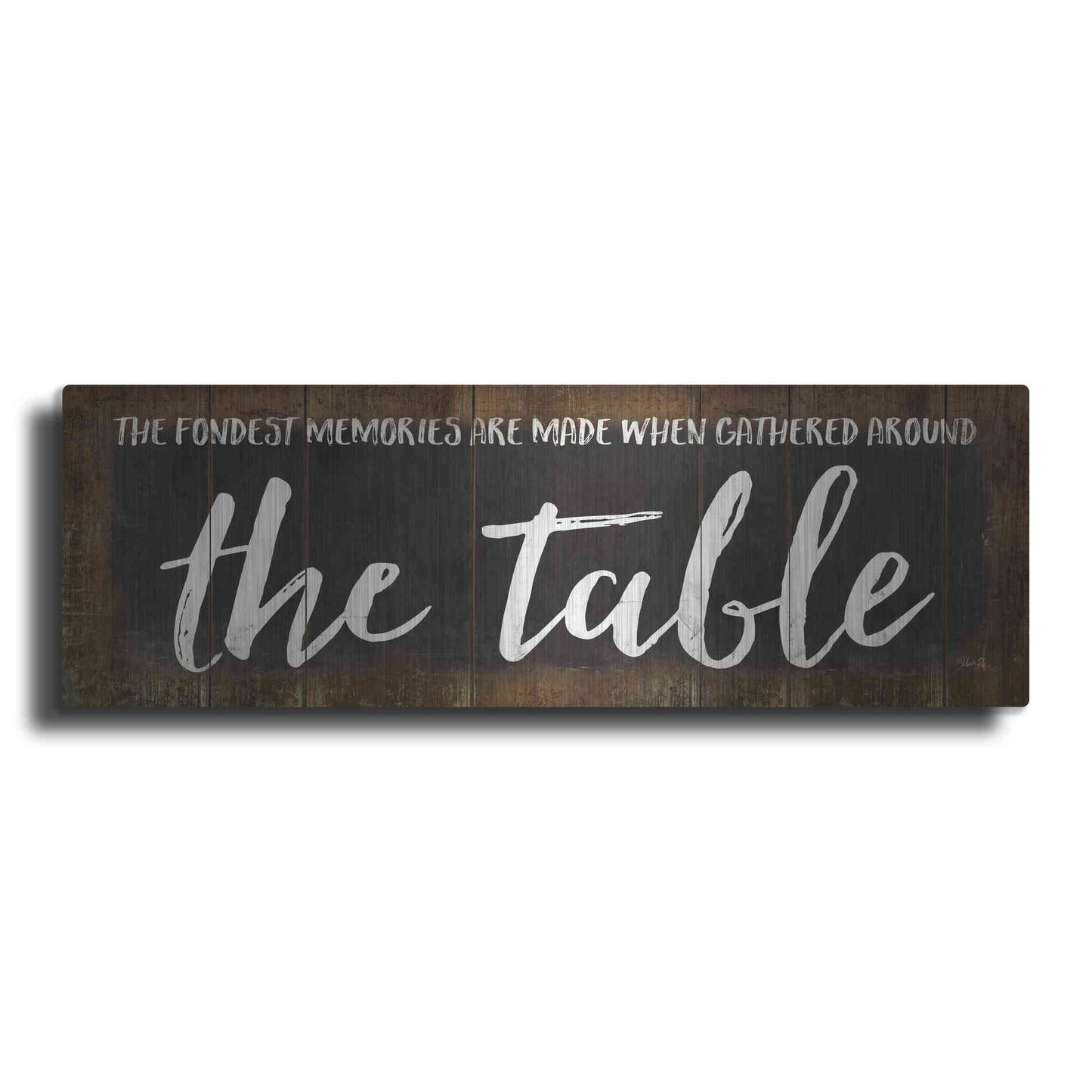 Luxe Metal Art 'The Table' by Marla Rae, Metal Wall Art
