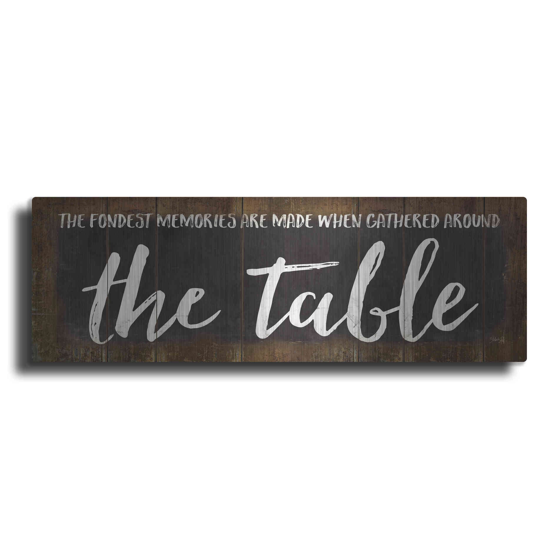 Luxe Metal Art 'The Table' by Marla Rae, Metal Wall Art