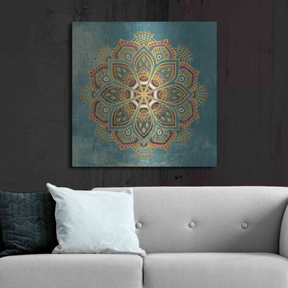 Luxe Metal Art 'Boho Medallion I' by Marla Rae, Metal Wall Art,36x36