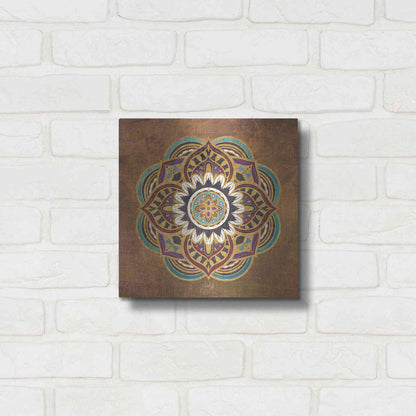Luxe Metal Art 'Boho Medallion II' by Marla Rae, Metal Wall Art,12x12