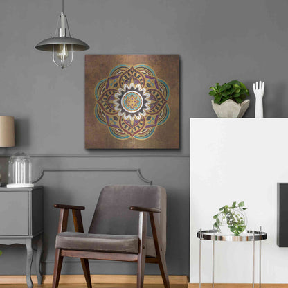 Luxe Metal Art 'Boho Medallion II' by Marla Rae, Metal Wall Art,24x24