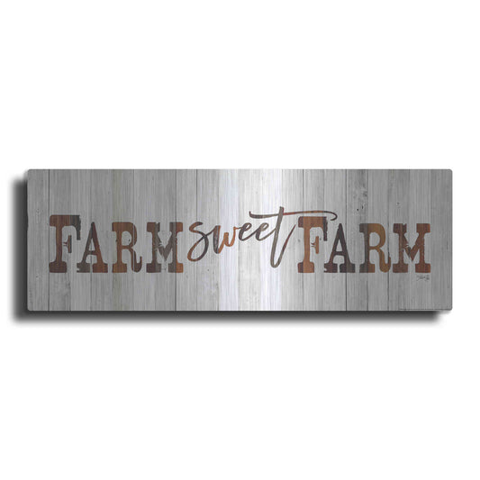 Luxe Metal Art 'Farm Sweet Farm' by Marla Rae, Metal Wall Art