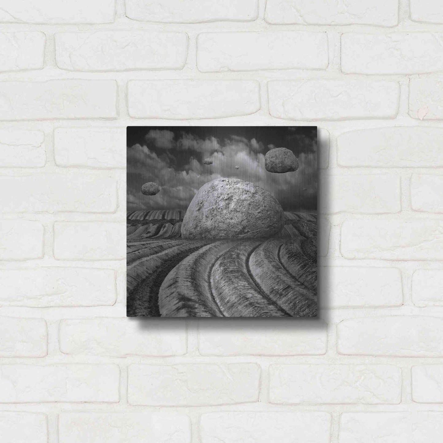Luxe Metal Art 'Unharvested' by Dariusz Klimczak, Metal Wall Art,12x12