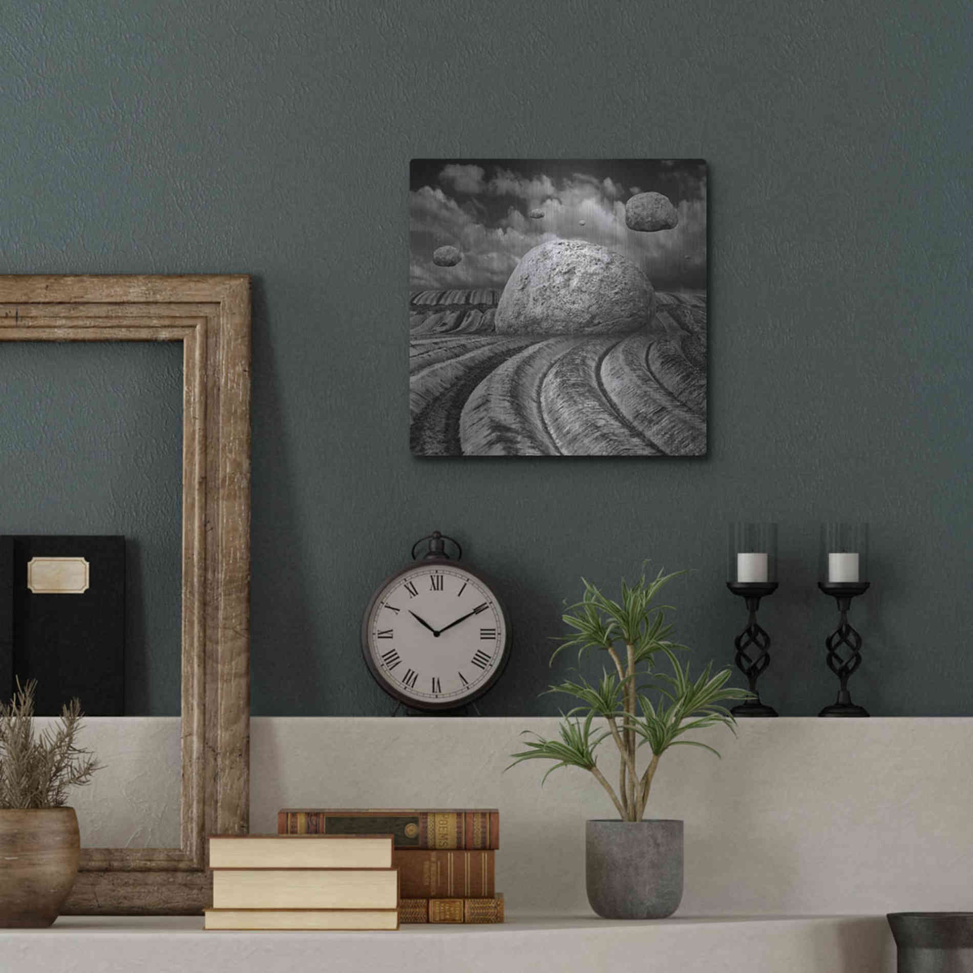 Luxe Metal Art 'Unharvested' by Dariusz Klimczak, Metal Wall Art,12x12