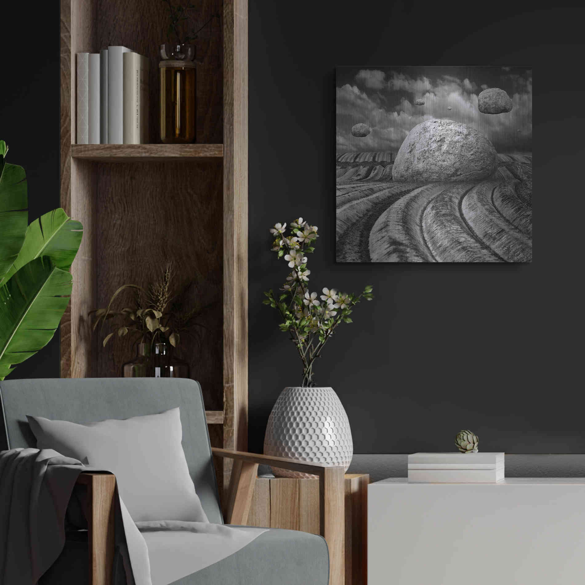 Luxe Metal Art 'Unharvested' by Dariusz Klimczak, Metal Wall Art,24x24