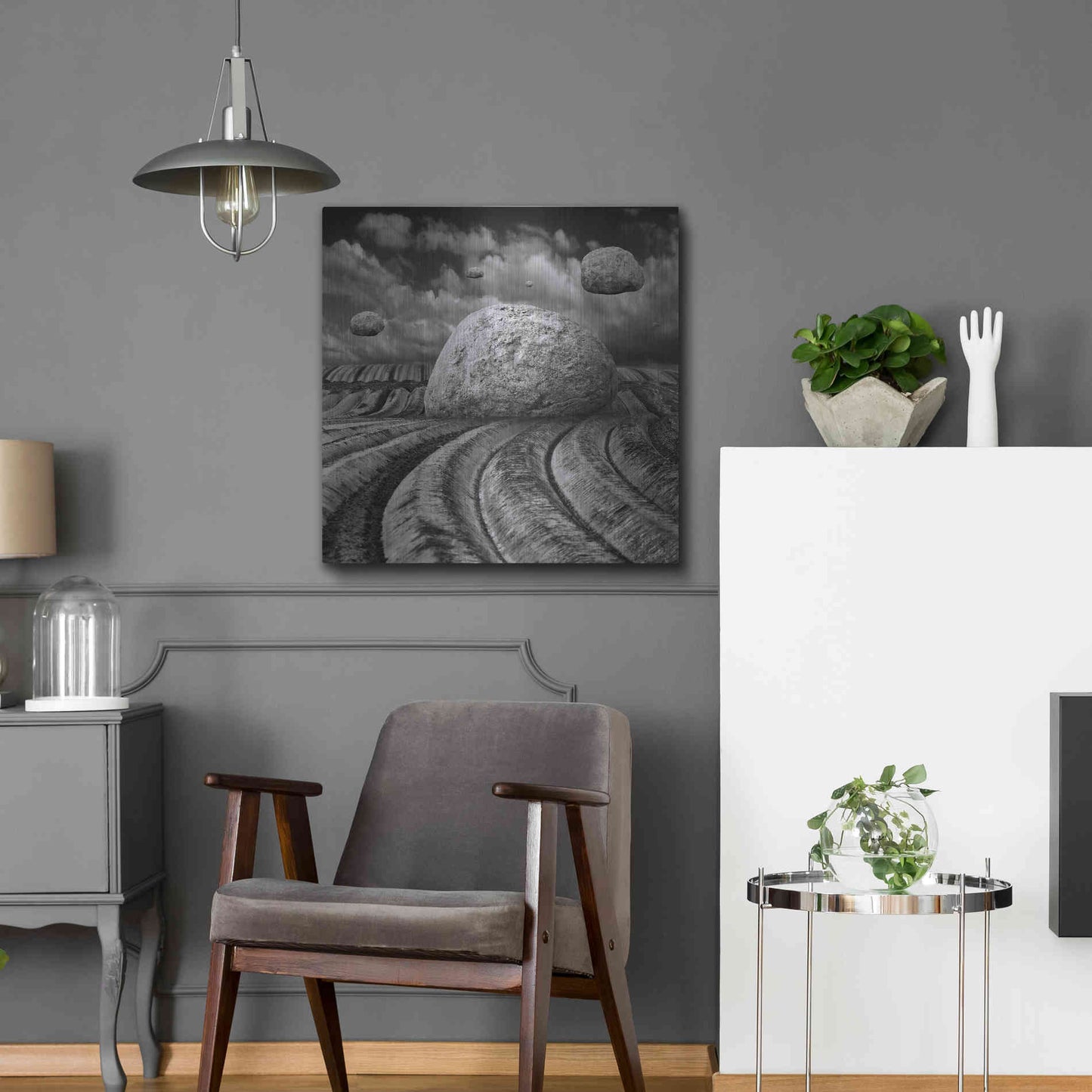 Luxe Metal Art 'Unharvested' by Dariusz Klimczak, Metal Wall Art,24x24