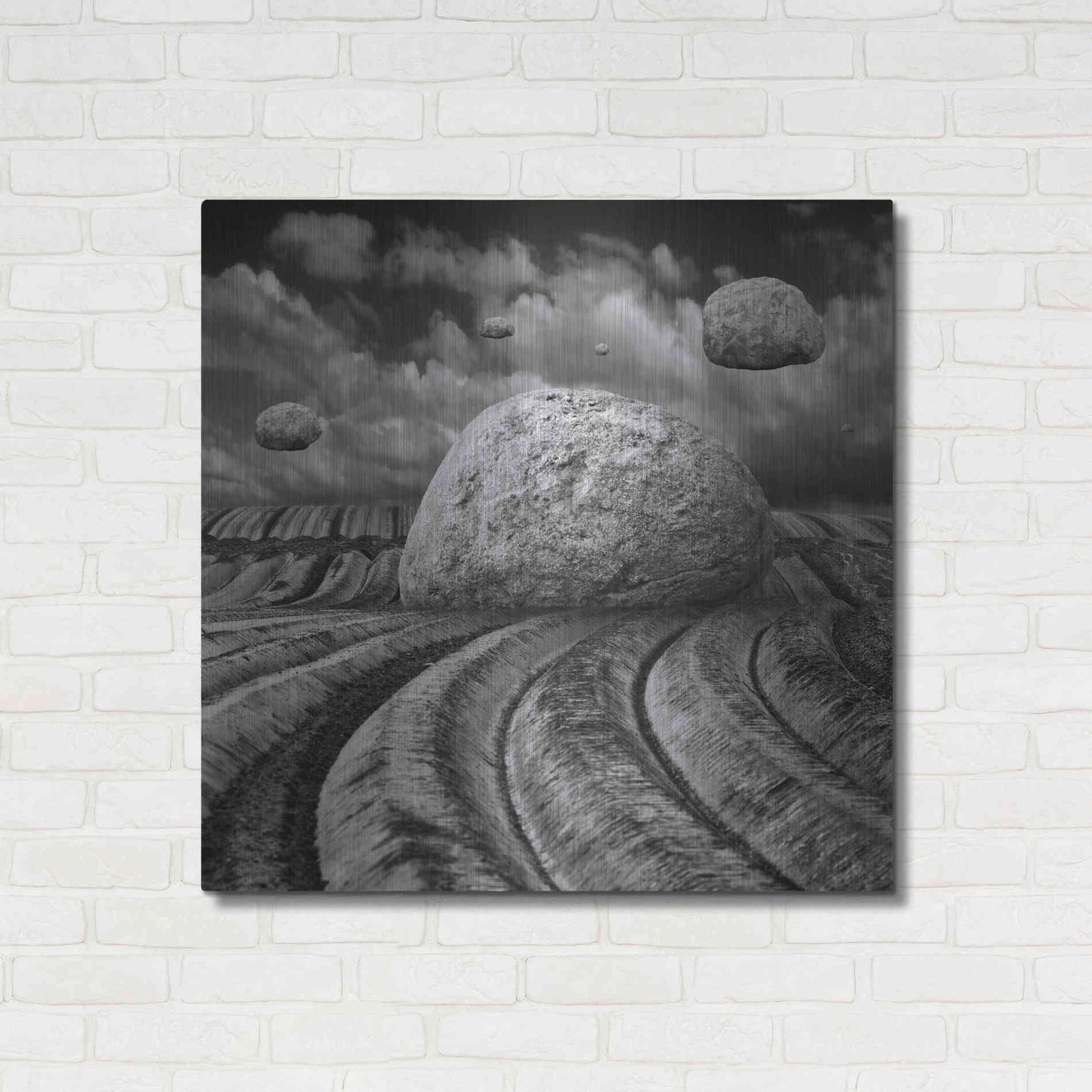 Luxe Metal Art 'Unharvested' by Dariusz Klimczak, Metal Wall Art,36x36