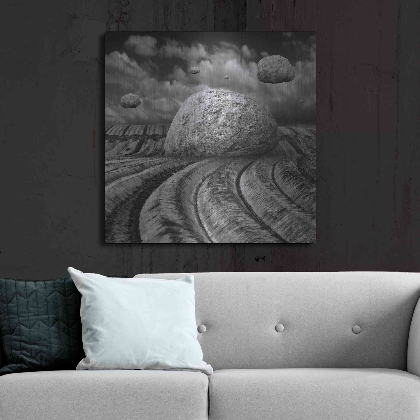 Luxe Metal Art 'Unharvested' by Dariusz Klimczak, Metal Wall Art,36x36