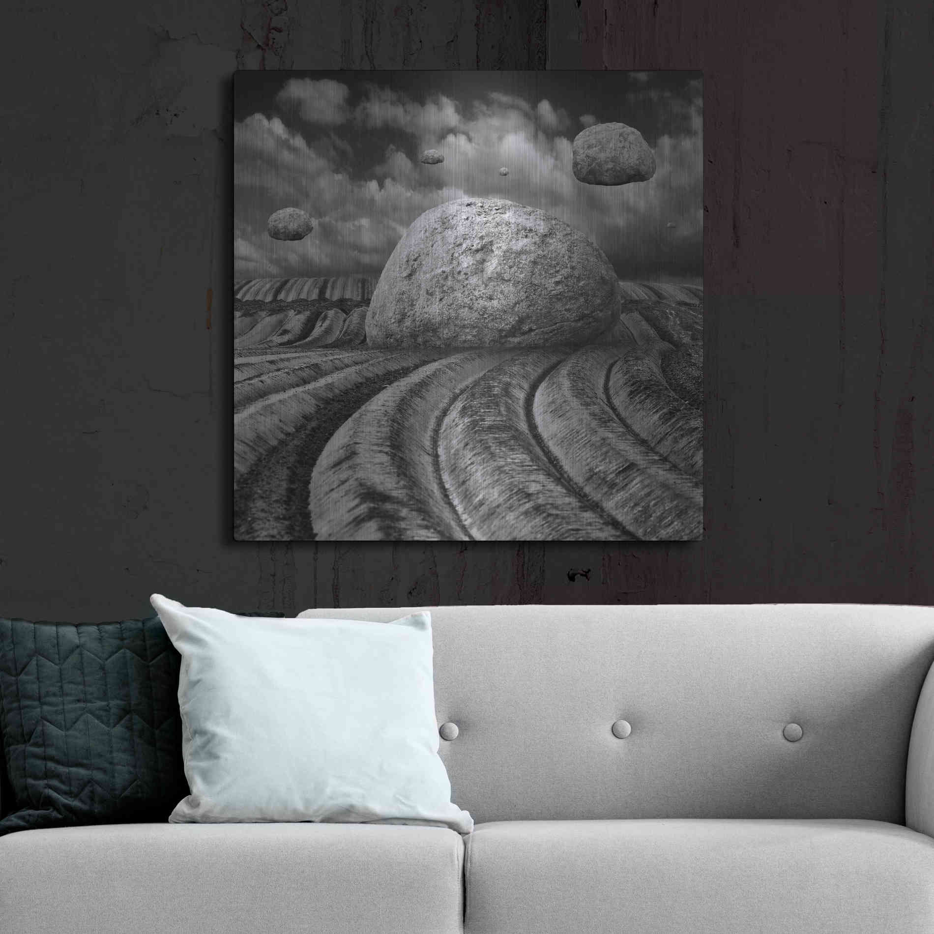 Luxe Metal Art 'Unharvested' by Dariusz Klimczak, Metal Wall Art,36x36