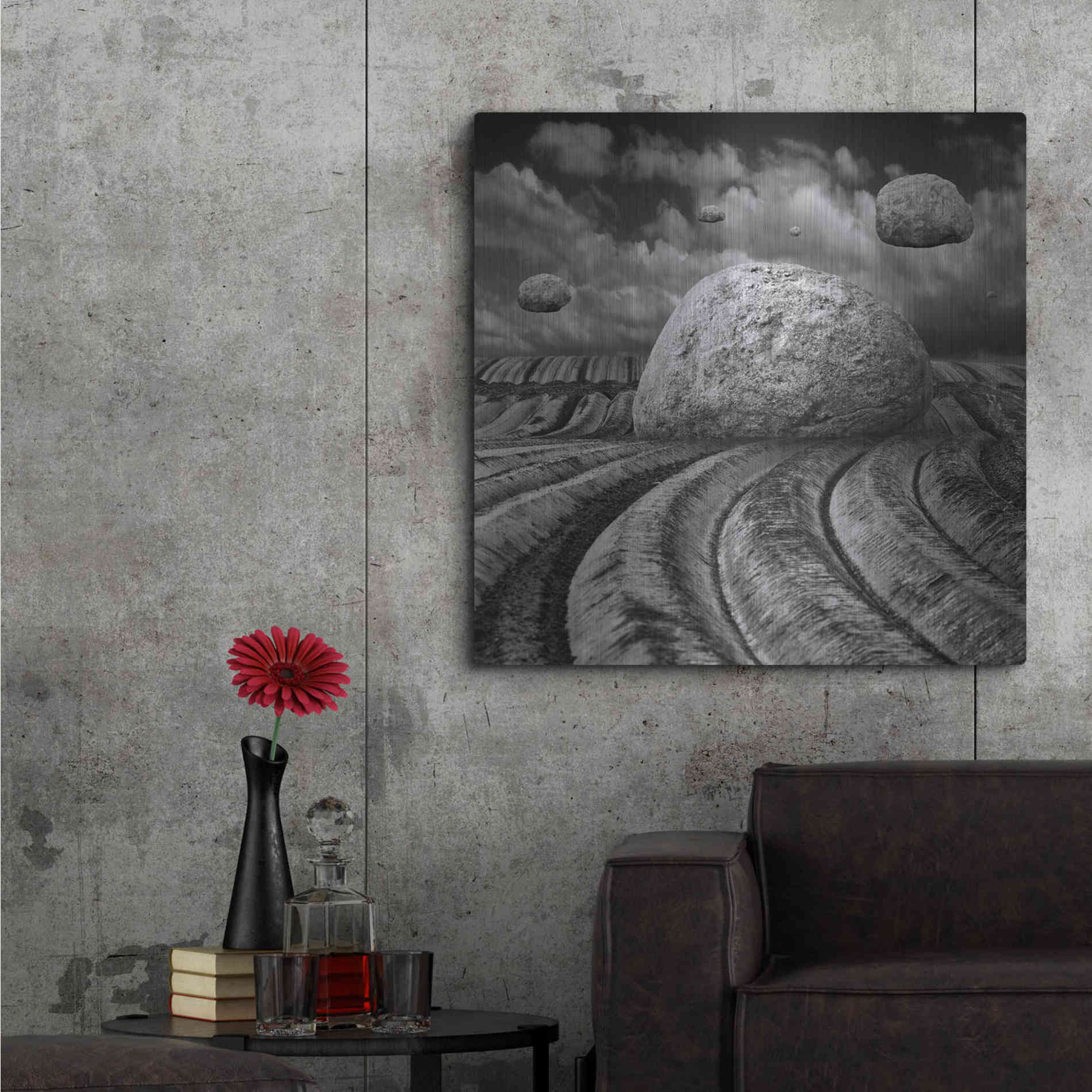 Luxe Metal Art 'Unharvested' by Dariusz Klimczak, Metal Wall Art,36x36