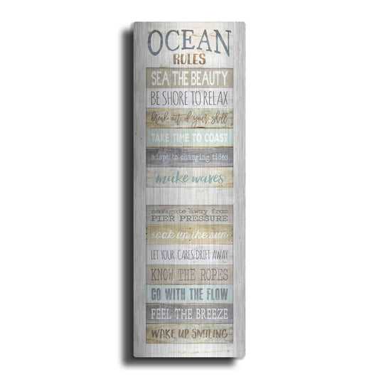 Luxe Metal Art 'Ocean Rules' by Marla Rae, Metal Wall Art