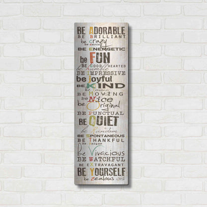 Luxe Metal Art 'The Way to Be' by Marla Rae, Metal Wall Art,12x36