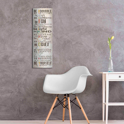 Luxe Metal Art 'The Way to Be' by Marla Rae, Metal Wall Art,12x36