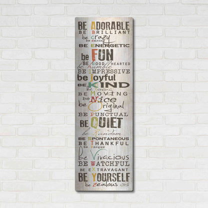Luxe Metal Art 'The Way to Be' by Marla Rae, Metal Wall Art,16x48