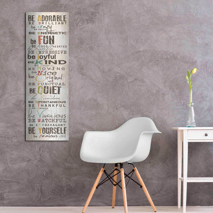 Luxe Metal Art 'The Way to Be' by Marla Rae, Metal Wall Art,16x48