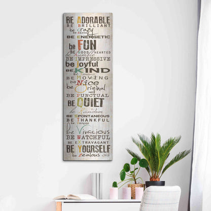 Luxe Metal Art 'The Way to Be' by Marla Rae, Metal Wall Art,16x48