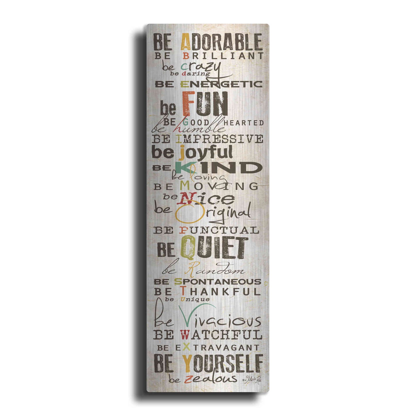 Luxe Metal Art 'The Way to Be' by Marla Rae, Metal Wall Art