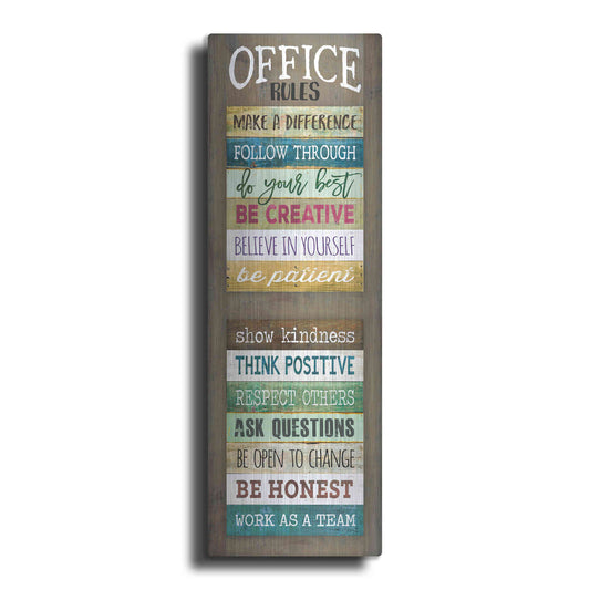 Luxe Metal Art 'Office Rules' by Marla Rae, Metal Wall Art