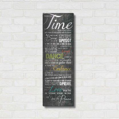 Luxe Metal Art 'Time for Everything' by Marla Rae, Metal Wall Art,12x36