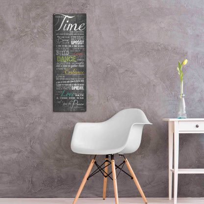 Luxe Metal Art 'Time for Everything' by Marla Rae, Metal Wall Art,12x36