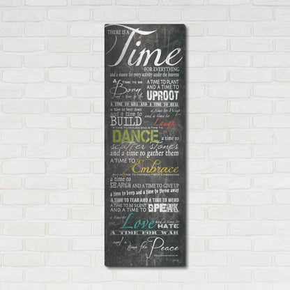 Luxe Metal Art 'Time for Everything' by Marla Rae, Metal Wall Art,16x48