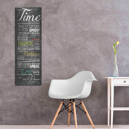 Luxe Metal Art 'Time for Everything' by Marla Rae, Metal Wall Art,16x48