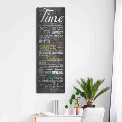Luxe Metal Art 'Time for Everything' by Marla Rae, Metal Wall Art,16x48