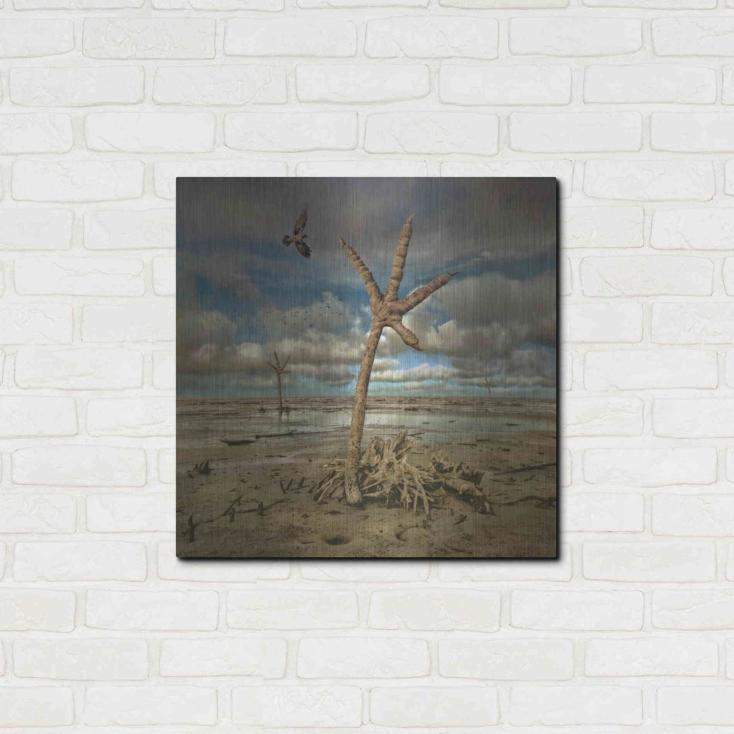 Luxe Metal Art 'Wetlands' by Dariusz Klimczak, Metal Wall Art,24x24