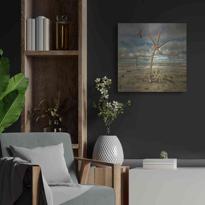 Luxe Metal Art 'Wetlands' by Dariusz Klimczak, Metal Wall Art,24x24