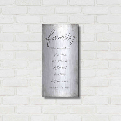 Luxe Metal Art 'Family - Like Branches of a Tree' by Marla Rae, Metal Wall Art,12x24