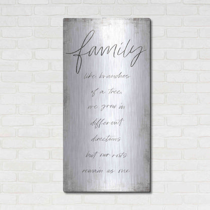 Luxe Metal Art 'Family - Like Branches of a Tree' by Marla Rae, Metal Wall Art,24x48