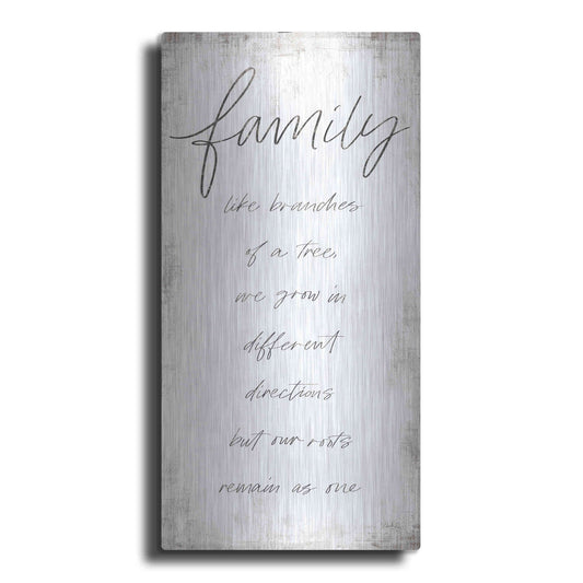 Luxe Metal Art 'Family - Like Branches of a Tree' by Marla Rae, Metal Wall Art