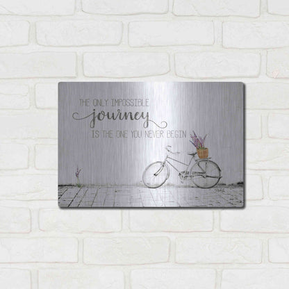 Luxe Metal Art 'Impossible Journey' by Marla Rae, Metal Wall Art,16x12