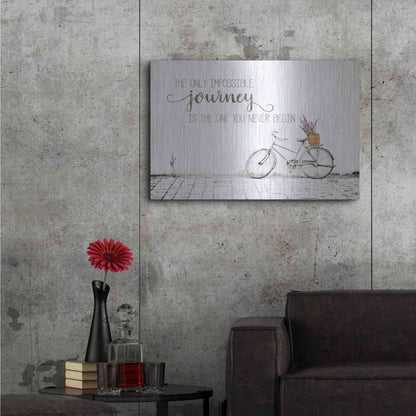Luxe Metal Art 'Impossible Journey' by Marla Rae, Metal Wall Art,36x24