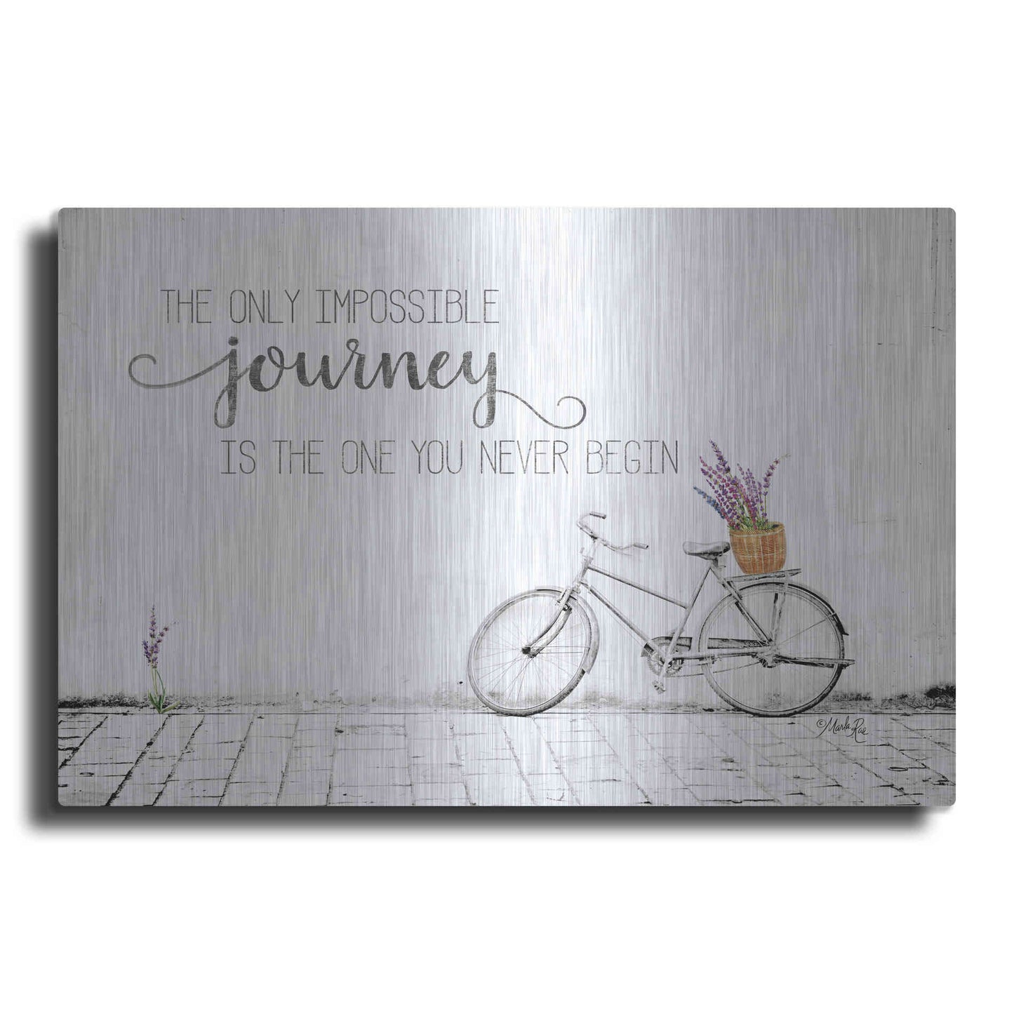 Luxe Metal Art 'Impossible Journey' by Marla Rae, Metal Wall Art