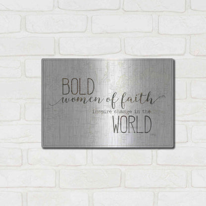 Luxe Metal Art 'Bold Women of Faith' by Marla Rae, Metal Wall Art,16x12
