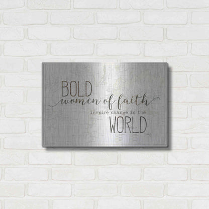 Luxe Metal Art 'Bold Women of Faith' by Marla Rae, Metal Wall Art,24x16
