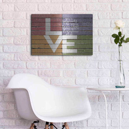 Luxe Metal Art 'Give Yourself the Same Love' by Marla Rae, Metal Wall Art,24x16